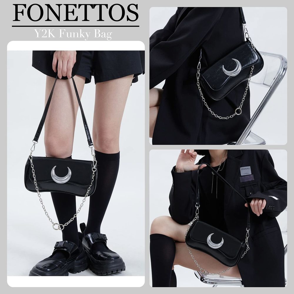 Trendy Shoulder Bags, 90S Fashion Handbag Girls Chic Style Crossbody :'D - Picture 5 of 8